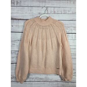Abercrombie and Fitch Sweater Women's Medium Pink Knit ribbed